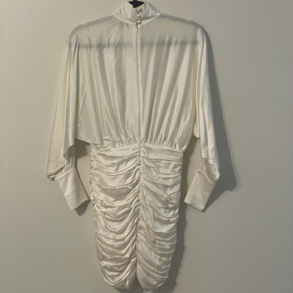 Retrofete Barbara Satin Silk Pleated Keyhole Dress - Picture 7 of 7